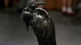 Appraisal: Meiji Metalwork Egret, ca. 1880