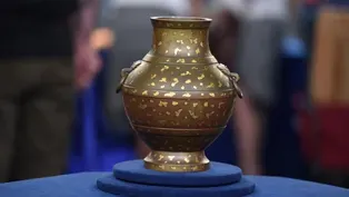 Appraisal: Chinese Gold-splashed Bronze Vase, ca. 1850