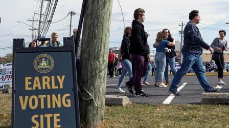 Video thumbnail: PBS News Hour What early voting data signals about this year's election