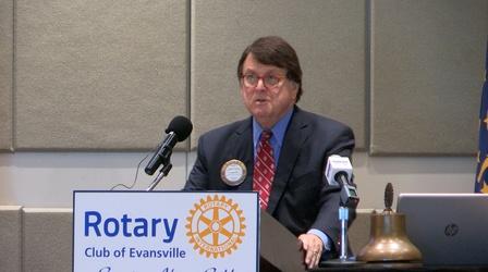 Video thumbnail: Evansville Rotary Club Regional Voices: Retired Chief Justice Randall T. Sheppard