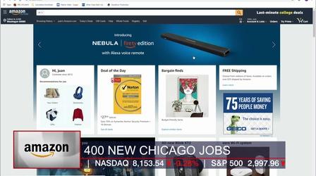 Video thumbnail: Chicago Tonight Crain’s Headlines: Amazon Adds 400 Jobs to Chicago Office