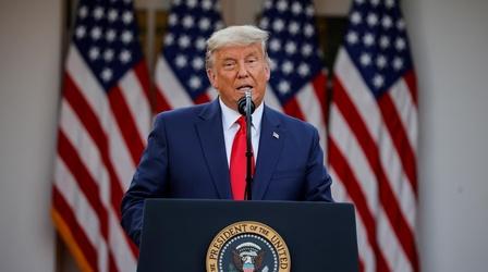 Video thumbnail: PBS NewsHour Trump makes 1st public remarks since Biden's win