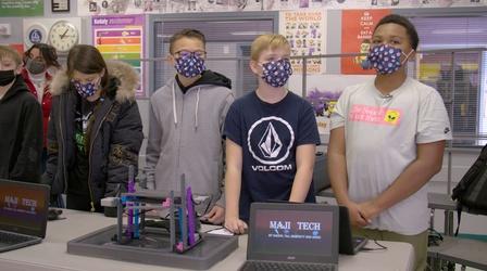 Video thumbnail: Student Spotlight Students Pitch Products at Lied “STEM Tank”