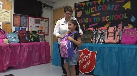 Backpack giveaway provides essential school supplies