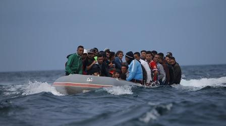 Video thumbnail: PBS NewsHour African migrants now departing from Morocco to Europe