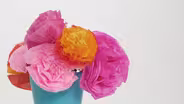 Cómo hacer ramos de flores con papel de china
