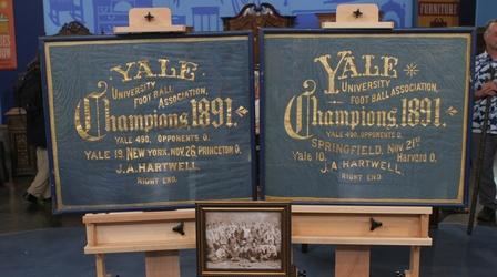 Video thumbnail: Antiques Roadshow Appraisal: 1891 Yale University Football Banners