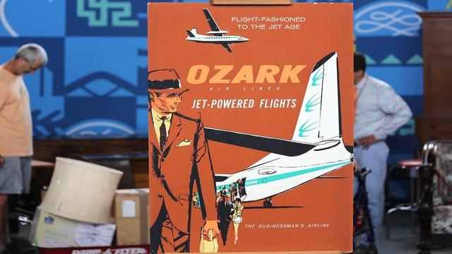 Antiques Roadshow | Appraisal: Ozark Airlines Poster, ca. 1960