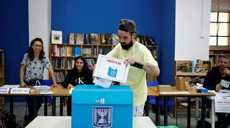 Video thumbnail: PBS NewsHour 2nd election, corruption charges place Netanyahu in jeopardy
