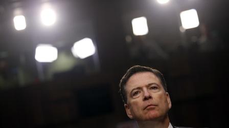 Video thumbnail: PBS NewsHour Comey memoir paints scathing portrait of Trump