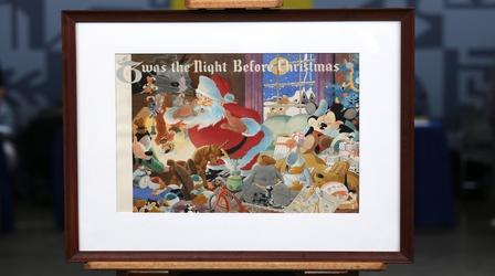 Video thumbnail: Antiques Roadshow Appraisal: 1941 Disney "Night Before Christmas" Watercolor