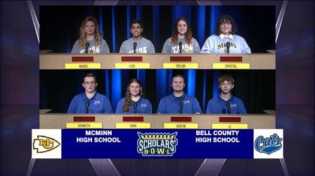Video thumbnail: Scholars' Bowl McMinn County vs Bell County