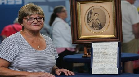 Video thumbnail: Antiques Roadshow Appraisal: Lincoln-inscribed Photograph, ca. 1860
