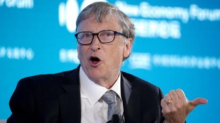 Video thumbnail: PBS NewsHour Bill Gates on climate change and the pandemic response