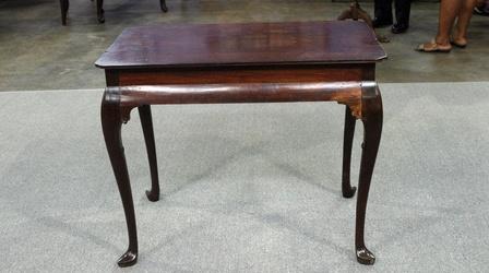 Video thumbnail: Antiques Roadshow Appraisal: Irish Tea Table, ca. 1740