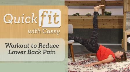 Video thumbnail: Quick Fit with Cassy Workout to Reduce Lower Back Pain