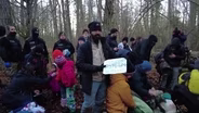Afghan refugee struggles to cross border into Poland
