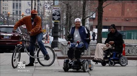 Video thumbnail: PBS NewsHour Designer born without hands chooses a life of inspiration