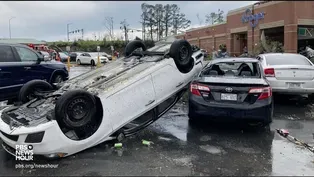 Large tornado plows through Little Rock, Arkansas