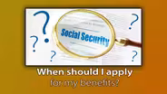 Applying for Social Security; Safe Holiday Shopping