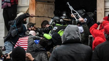 Video thumbnail: PBS NewsHour Capitol Police officers pan efforts to whitewash Jan. 6 riot