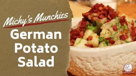 Video thumbnail: Check Please! South Florida German Potato Salad Recipe | Michy's Munchies