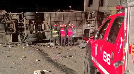 Video thumbnail: PBS NewsHour News Wrap: Ecuador bus crash kills dozens