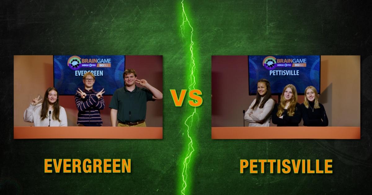 BGSU Brain Game Pettisville vs Evergreen Season 2023 Episode 17 PBS