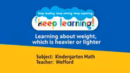 K Math #14: Learning about Weight