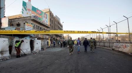 Video thumbnail: PBS NewsHour News Wrap: Busy Baghdad square targeted in deadly bombing
