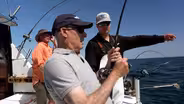 Fishing on Lake Michigan