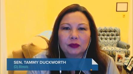 Video thumbnail: Chicago Tonight Sen. Tammy Duckworth on Rail Strike, Same-Sex Marriage Bill