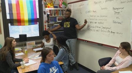 Video thumbnail: Golden Apple Awards for Excellence in Teaching & Leadership Golden Apple 2019 Fellow: Corey Winchester