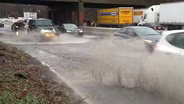 April downpours make for a messy Monday commute