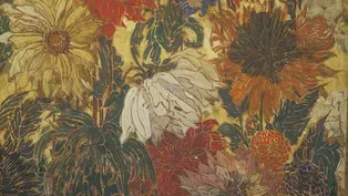Appraisal: 1930 M. Elizabeth Price Painted Floral Screen