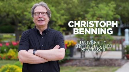 Video thumbnail: MSU Video Christoph Benning | University Distinguished Professor