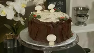 Vertical Yule Log Cake  | Charlotte Cooks