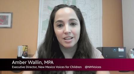 Video thumbnail: Fronteras Amber Wallin, New Mexico Voices for Children