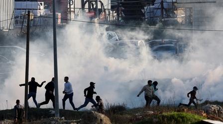 Video thumbnail: PBS NewsHour Israeli forces kill several Palestinians in West Bank raid