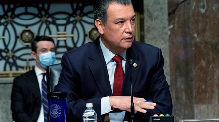 Video thumbnail: PBS NewsHour Sen. Alex Padilla on the impact of the COVID relief bill