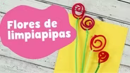 Flores limpia pipas | manualidad para niños de medición