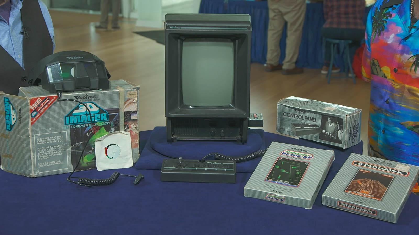 Appraisal: 1982 Vectrex Arcade System with 3D Imager & Games