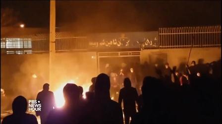 Video thumbnail: PBS NewsHour Iran’s supreme leader blames ‘enemies’ for unrest