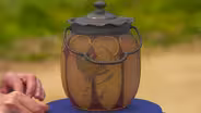 Appraisal: Mt. Washington Royal Flemish Glass Biscuit Jar, ca. 1894