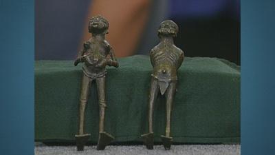 Appraisal: African Folk Art Bronzes, ca. 1950