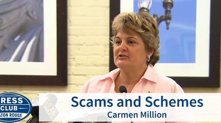 Video thumbnail: Press Club Schemes and Scams | Carmen Million | 07/22/19 | Press Club
