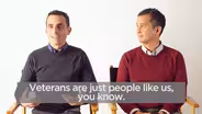 How does Almost Sunrise depict veterans?