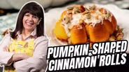 Pumpkin-Shaped Cinnamon Rolls | The Cutest Fall Treat