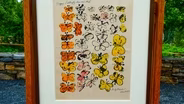 Appraisal: 1955 Andy Warhol-inscribed Happy Butterfly Day" Lithograph