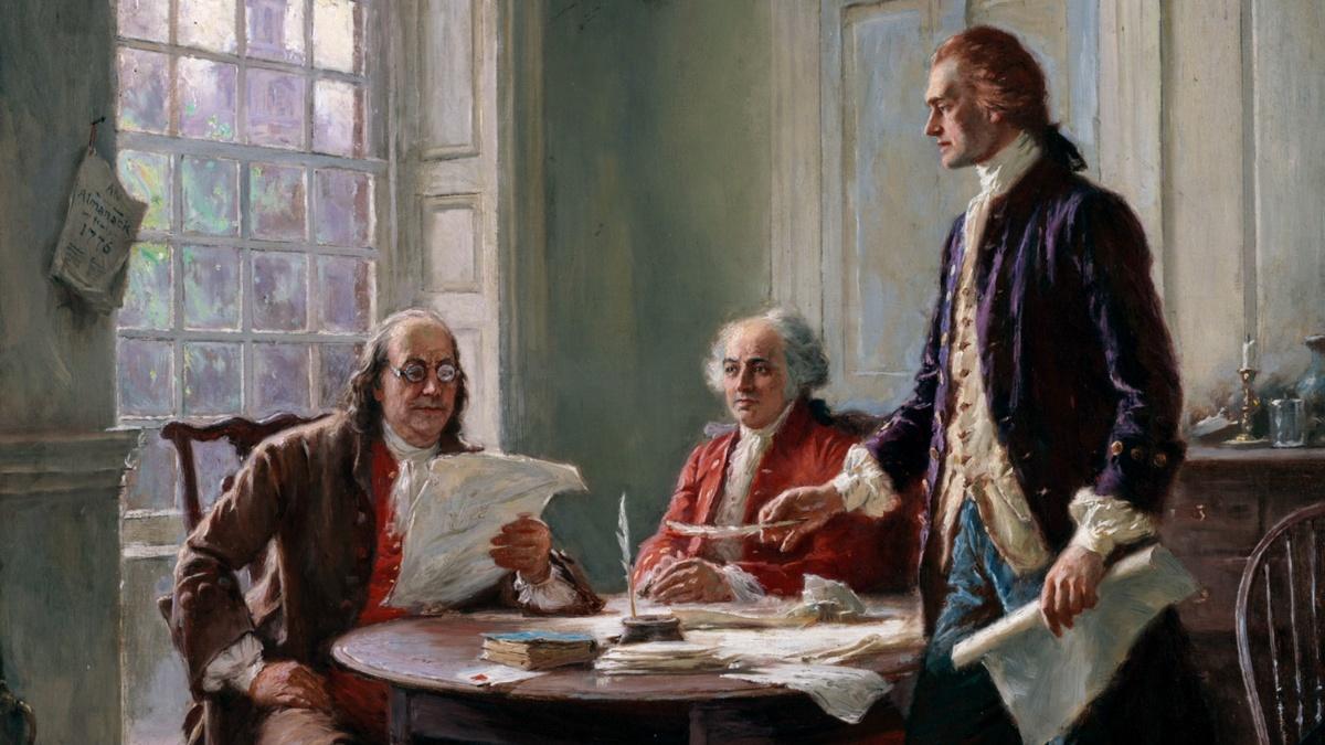 The Declaration Of Independence Benjamin Franklin Thirteen New York Public Media